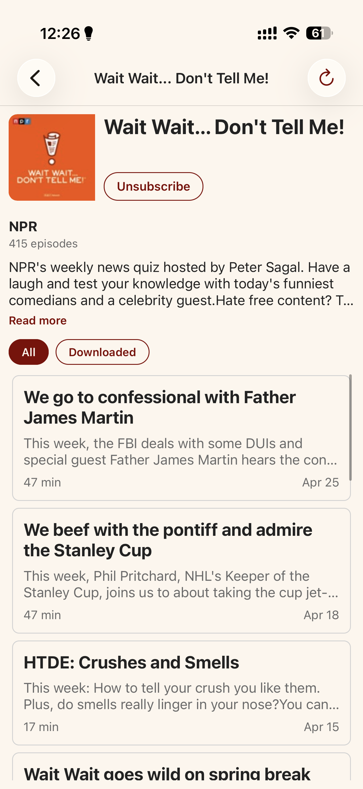 Podcast detail